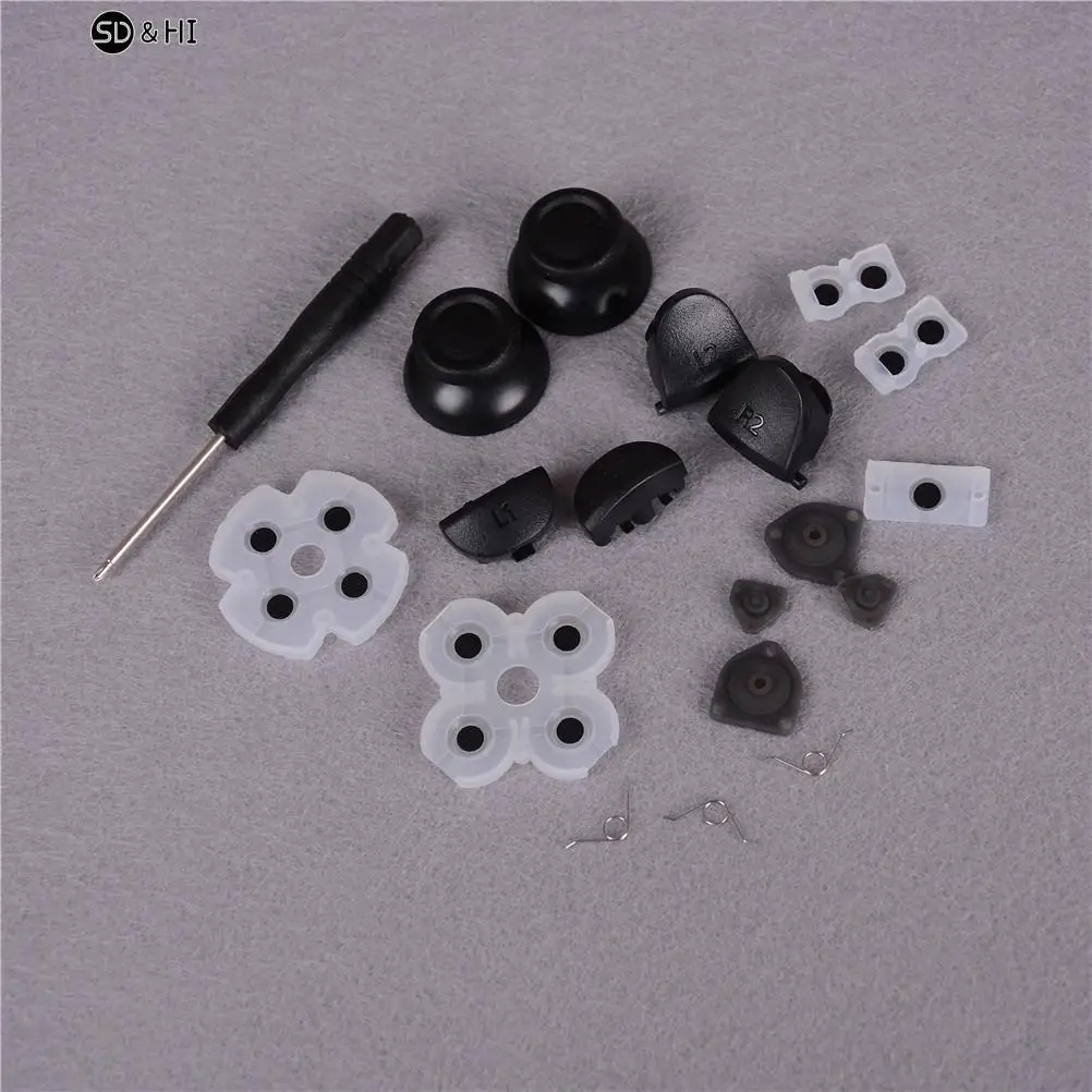 1Set L1 R1 L2 R2 Trigger Button Conductive Rubber Repair Tool For PS4 Controller