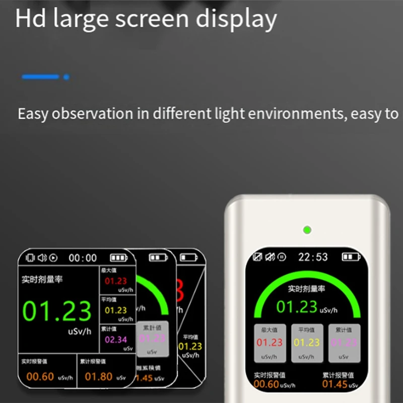 Geiger Counter Radiation Detector Waterproof Nuclear X-Ray Beta Gamma Radioactivity Detector For Nuclear Wastewater B