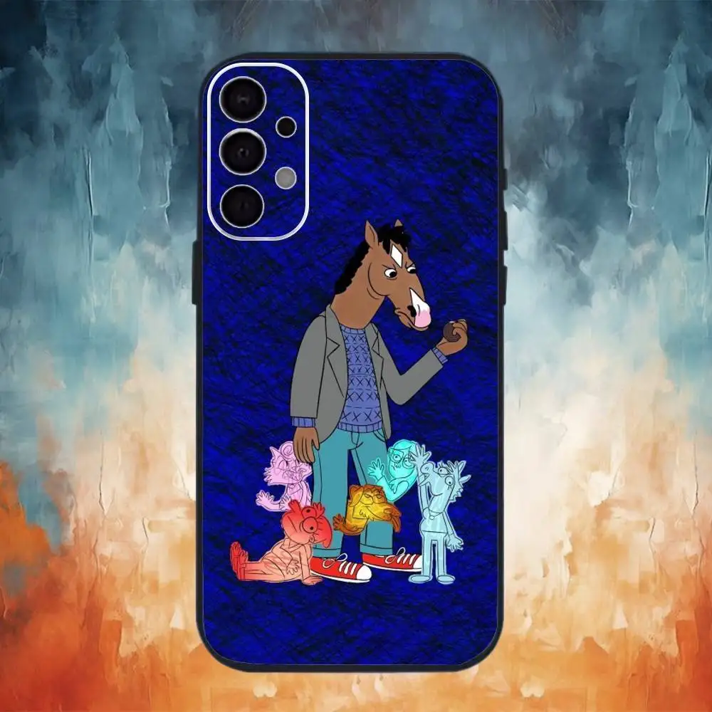 Чехол для телефона B-BoJack Horsemans для Samsung S25, S24, S21, S22, S23, S30, Ultra, S20, Plus, Fe, Note, 10,9,5G, черный чехол