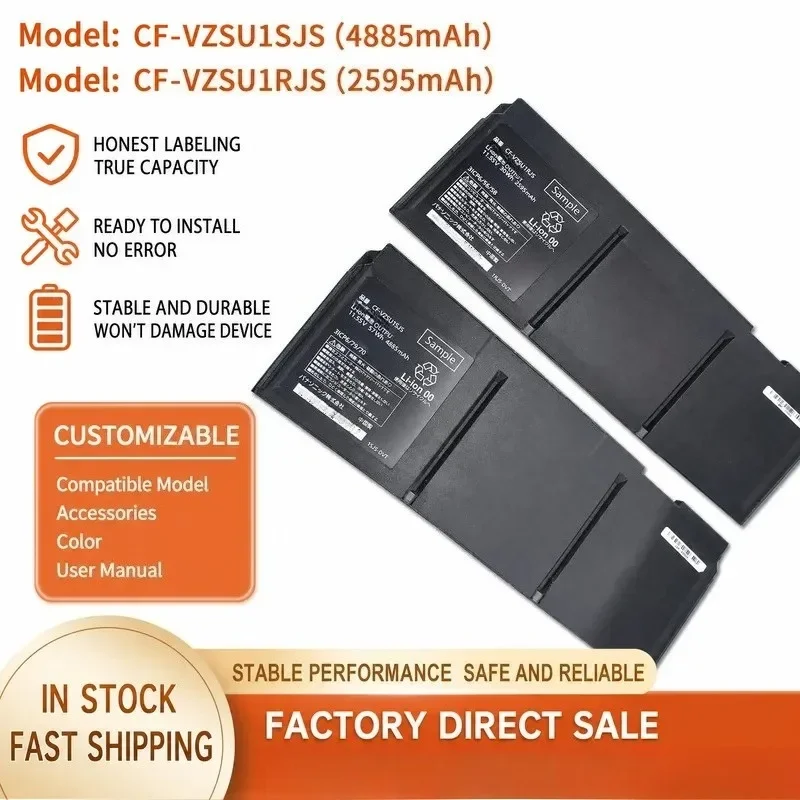 [NEW] 11.55V 57/30Wh for Panasonic CF-FV1 CF-VZSU1SJS VZSU1RJS VZSU1QJS Laptop Battery Long Life Power Supply