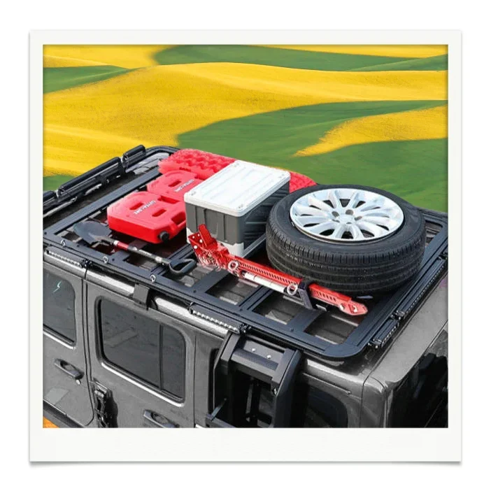

Manufacturer Wholesale Roof Platform Luggage Frame SUV Off-road Vehicle Heavy Duty Universal Car with Locking Luggage Rack Shelf