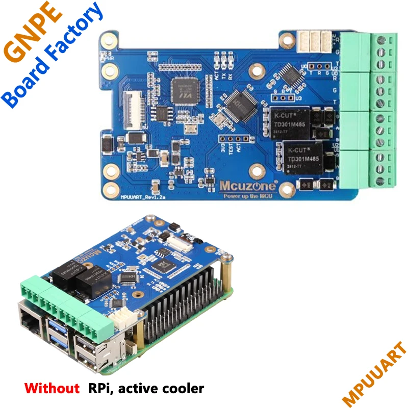 

Raspberry PI 5 MPUUART PCIE to USB serial port expansion board RS485 with isolation RS232 USB2.0