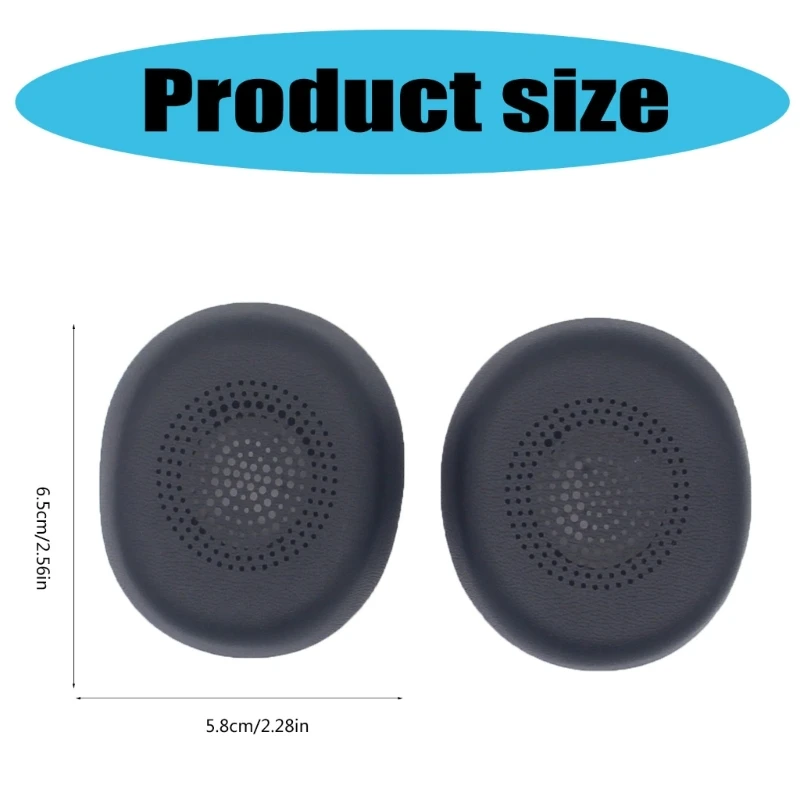 Enhances Comfort Replacement Earpads for Evolve2 30SE MSUC, Noise Isolating Ear Cushions Secures Fit Earpads Sleeve