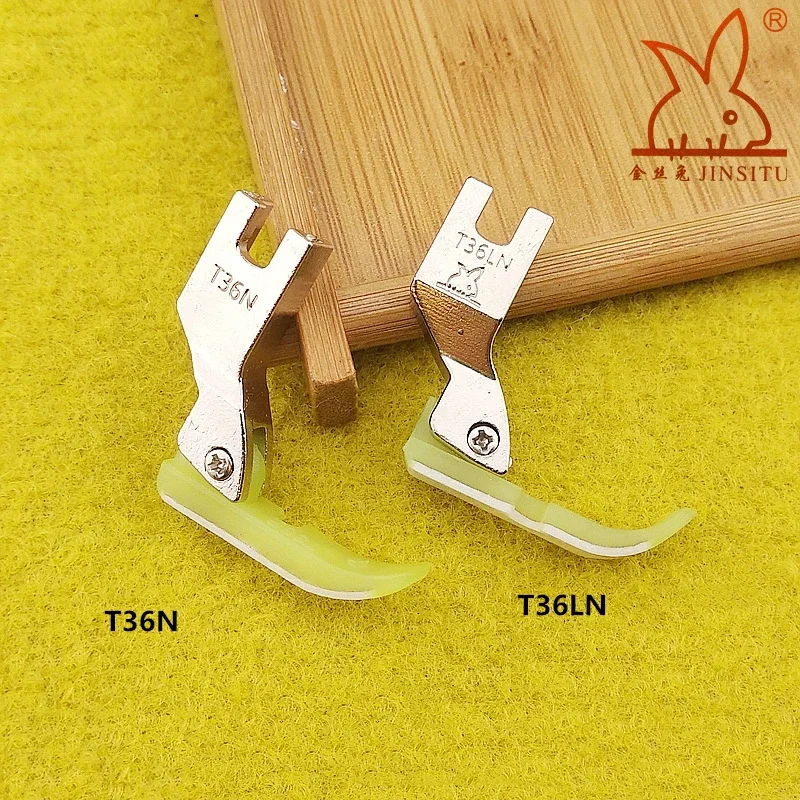 T36N T36LN Narrow Zipper Foot with Plastic Bottom Fit for All of Industrial Single Needle Lockstitch Sewing Machine Accessories