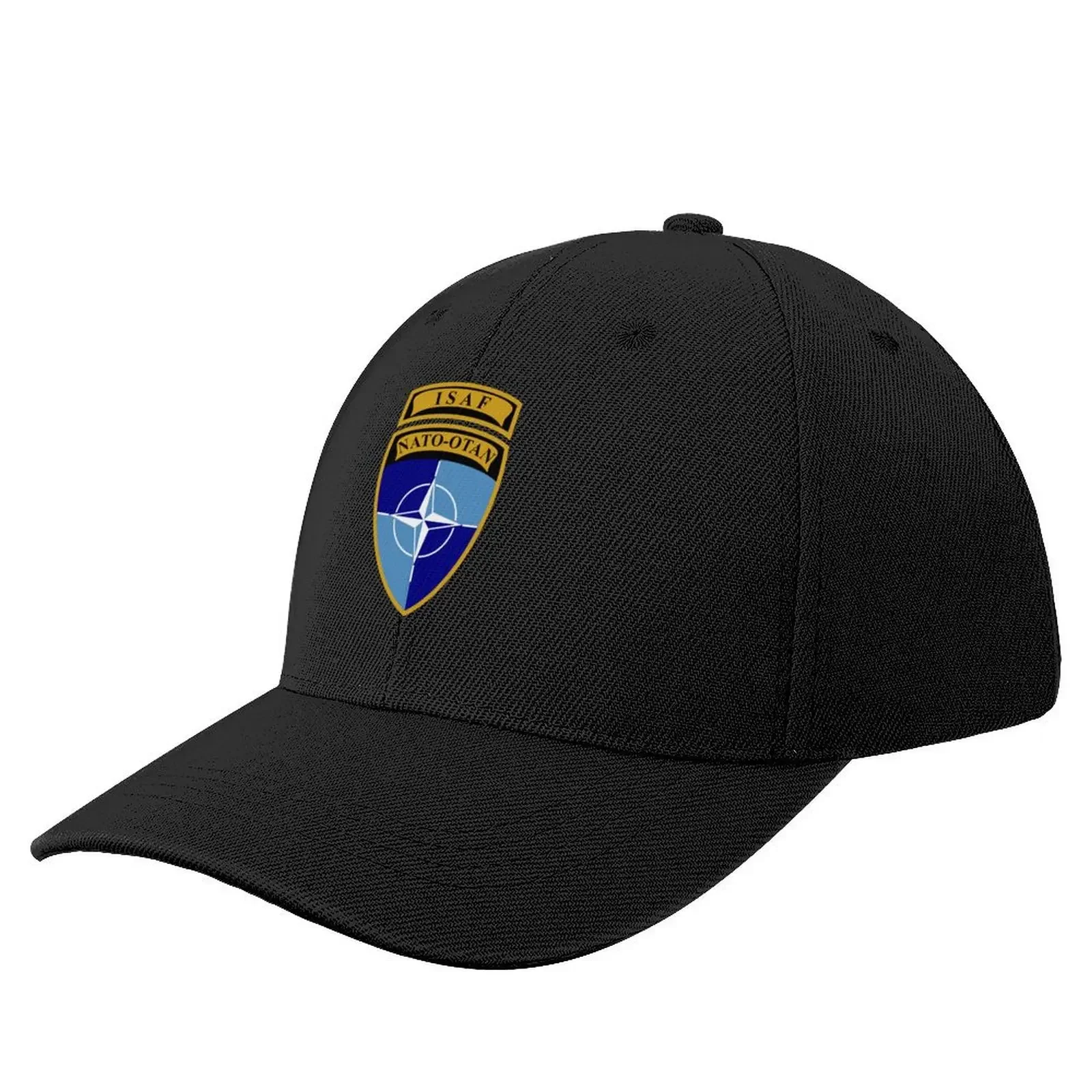 International Security Assistance Force (ISAF) NATO-OTAN Baseball Cap Anime Beach Bag Elegant Women's Hats Men's