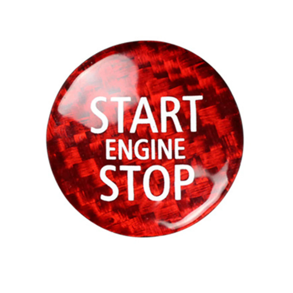 

A64P-Carbon Fiber Engine Start Stop Button Interior Trim Cover Sticker For Mini Cooper R55 R56 R57 R58 R59 R60 R61