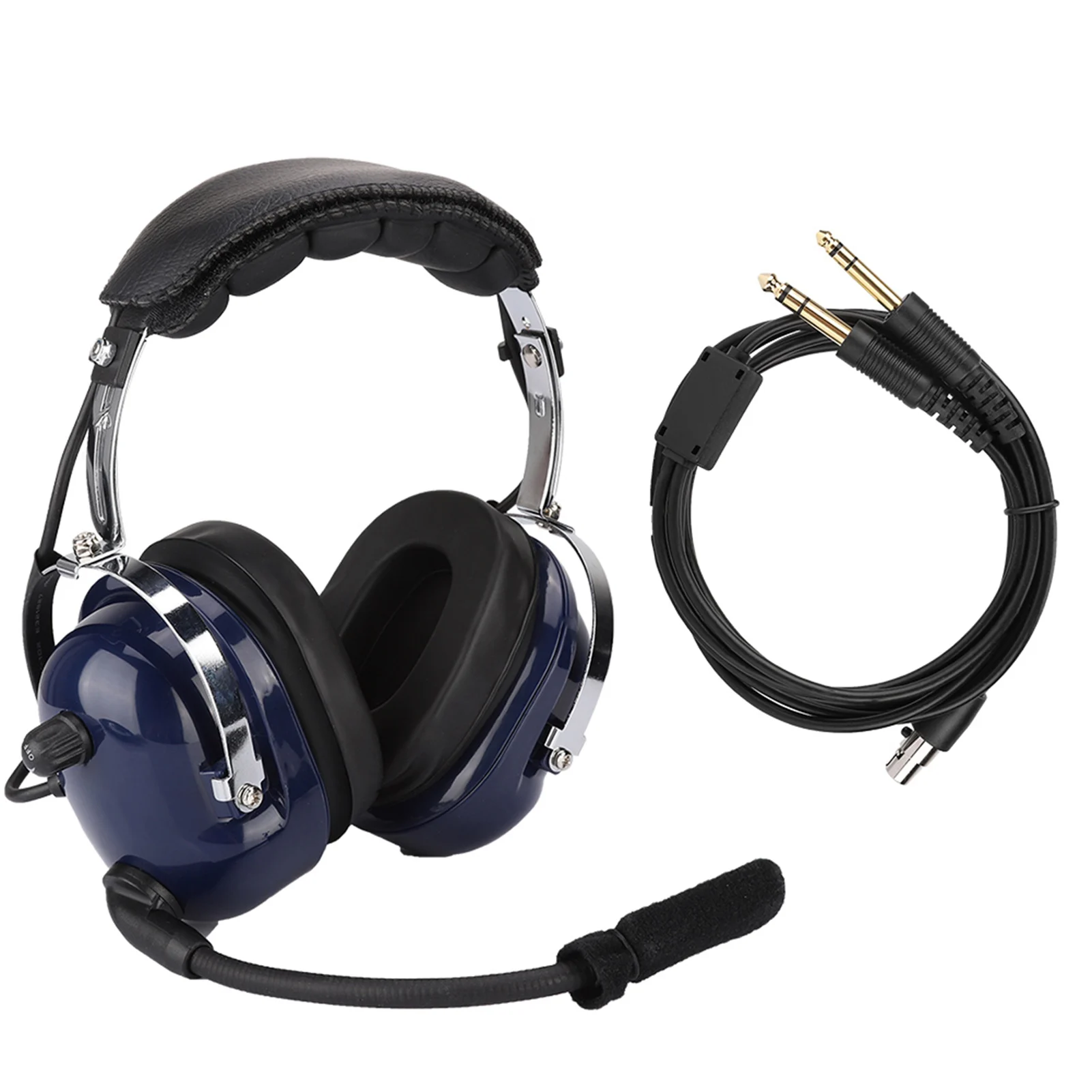 

General Aviation Headset, Dual Plug Pilot Headphone, Noise Reduction Headset for Pilots