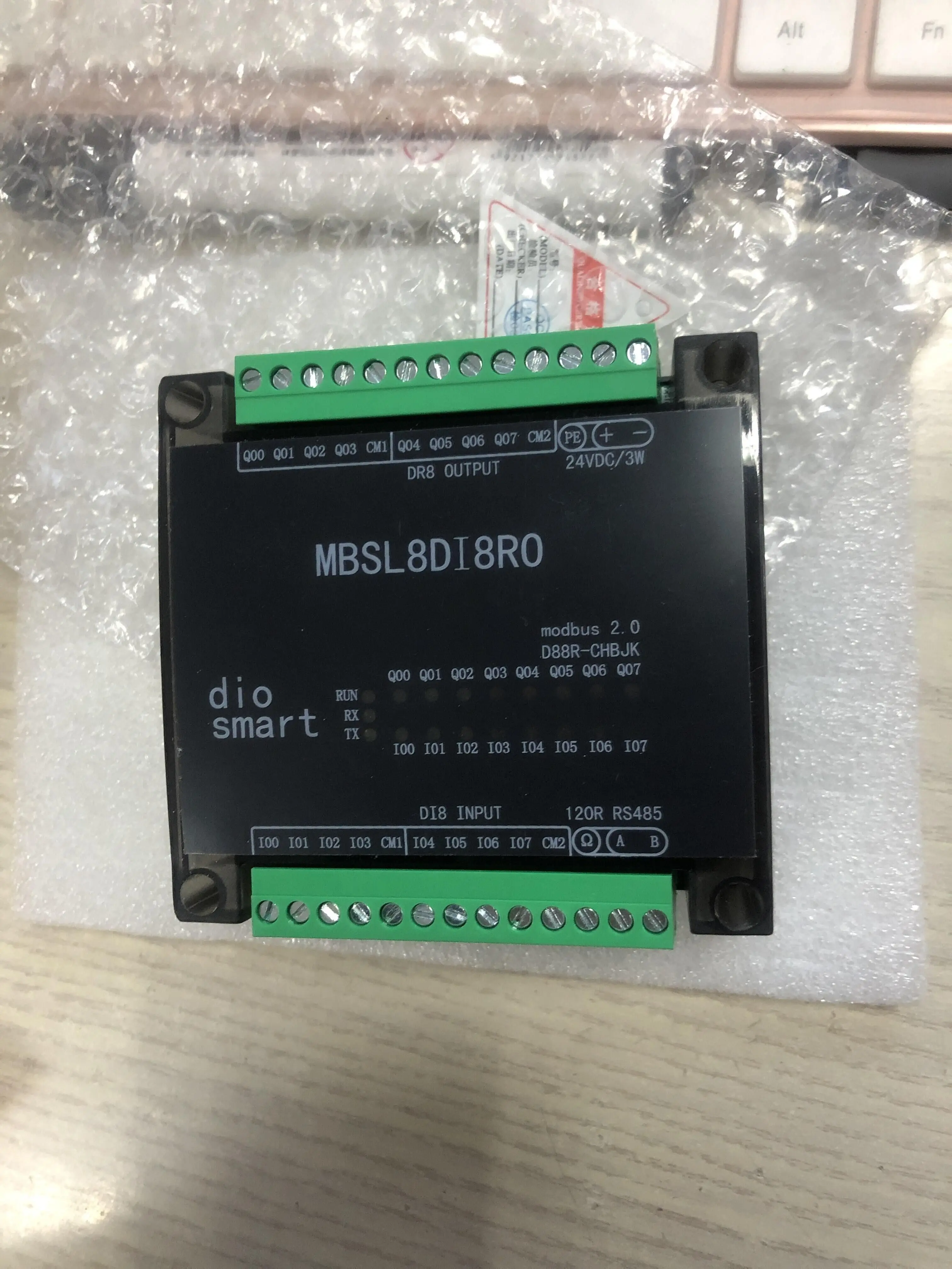 8DI 8RO switch input and output isolated RS485Modbus acquisition module communication