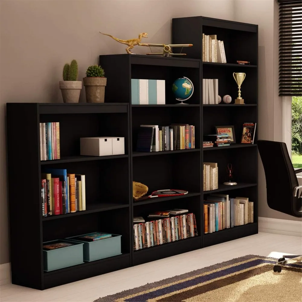 Axess 5-Shelf Bookcase - Black