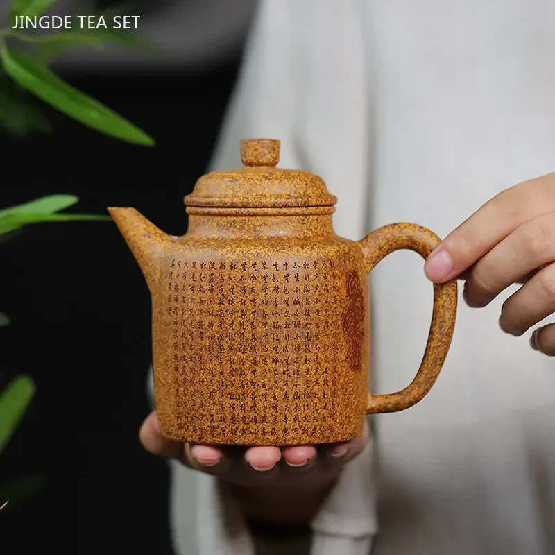 380ml High Quality Zisha Section Mud Teapot Yixing Purple Clay Tea Infuser Chinese Filter Beauty Kettle Master Handmade Tea Set