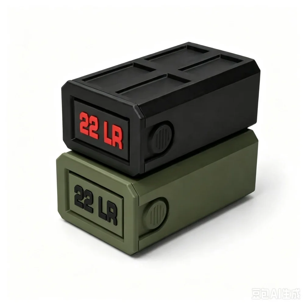 Ammunition box. 22 LR pull-out bullet portable storage box drawer type quick take Magazine 50 rounds capacity bullet ammunition