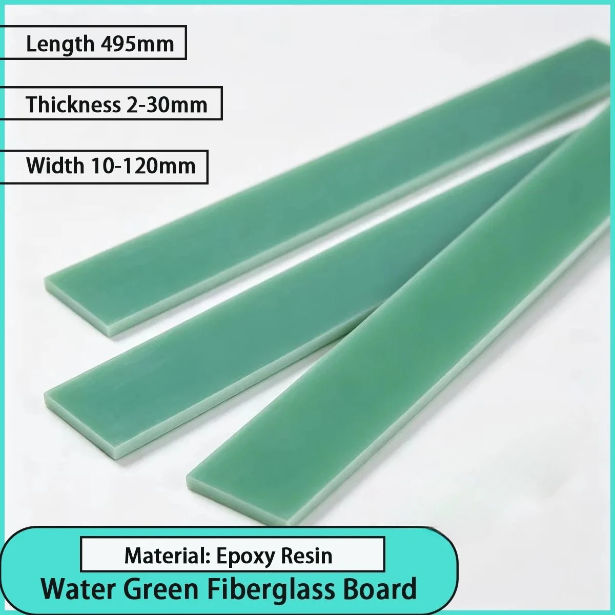 10-120mm Wide Water Green Glass Fiber Board Is Used for Electrical Insulation, Mold Fixtures, Mechanical Insulation, Etc