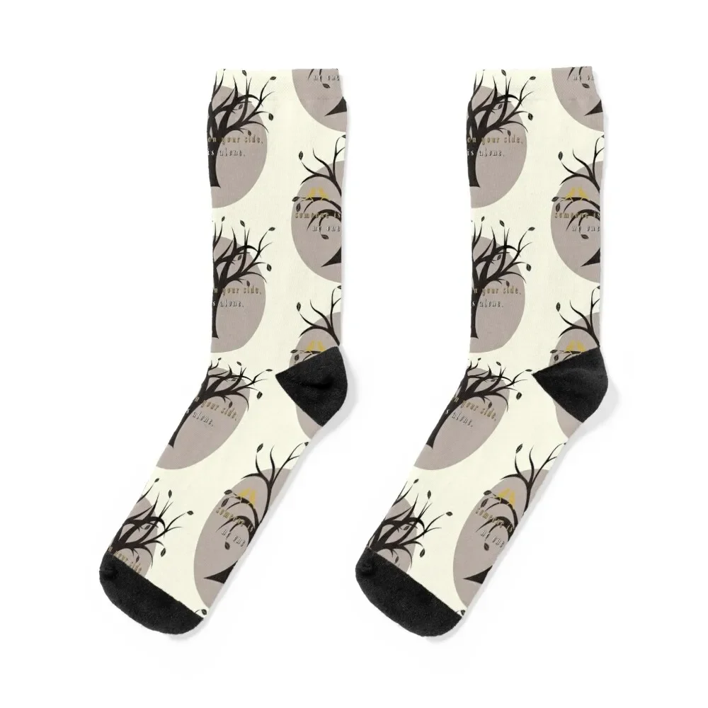 No One is Alone Into the Woods Socks kawaii snow Boy Child Socks Women's