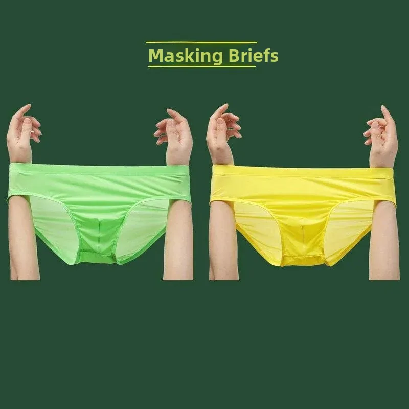 Men's Ice Silk  Underwear Shorts Breathable Lightweight Comfortable mid Waist Sportswear Casual Clothing 2025 Summer New