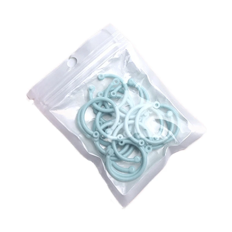 Loose Leaf Binder Rings for Keychains,Card Rings,Clip Rings for Book Rings,School,Home or Office Flexible Binder Rings