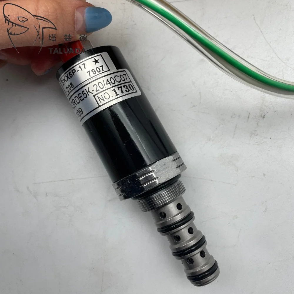 XJBN-00382 Solenoid Valve KDRDE5K-20/40C07-109 For R215-7 R225-7 R110-7 R140LC-7 R180LC Excavator Hydraulic Pump Safety Lock
