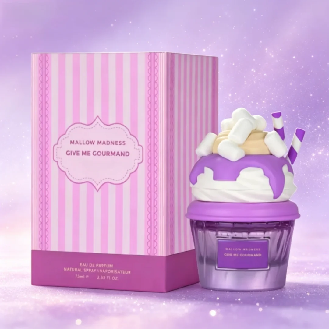 75ml Parfum Spray Give me Gourmand Collection Sweet Vanilla Cookie Scent, Cocoa Butter and Sugar Notes Long Lasting Fragrances