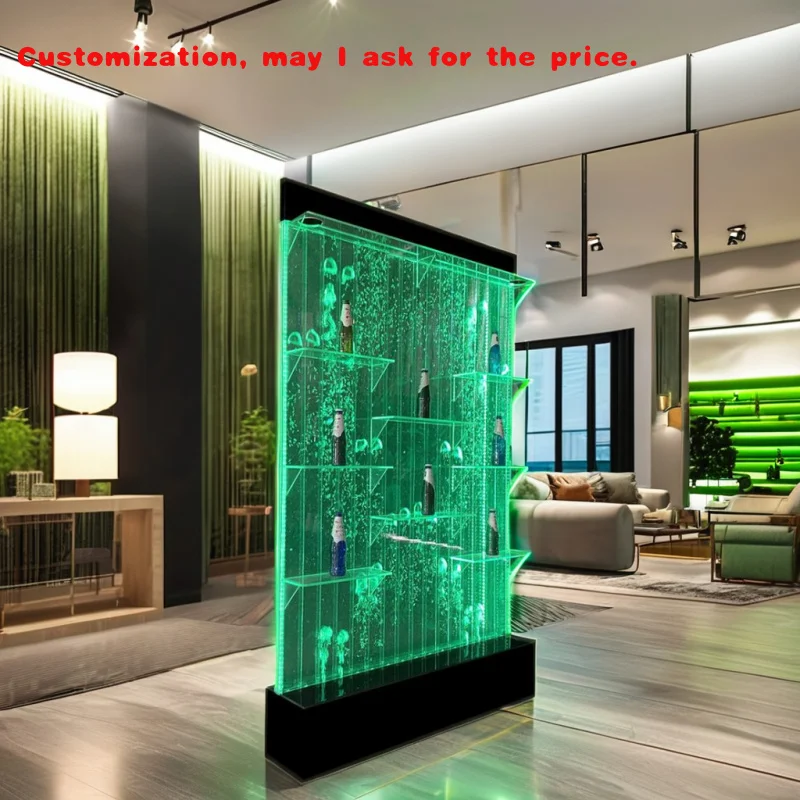 

на заказ. Индивидуальные горячие продажи настенные светодиодные цифровые пузырьковые настенные панели с полками