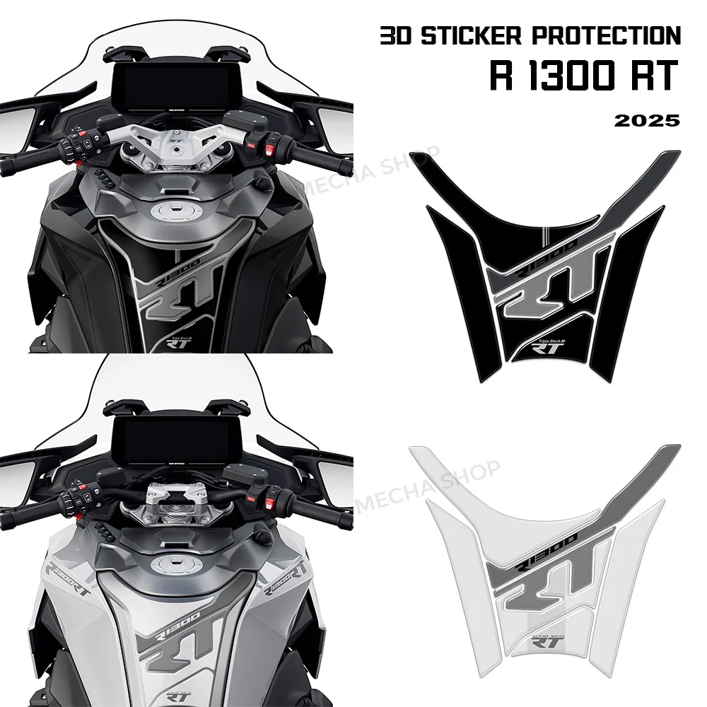 

Аксессуары для мотоциклов, комплект 3D гелевых наклеек для R 1300 RT, защита бака R1300 RT 2025 — Alpine White