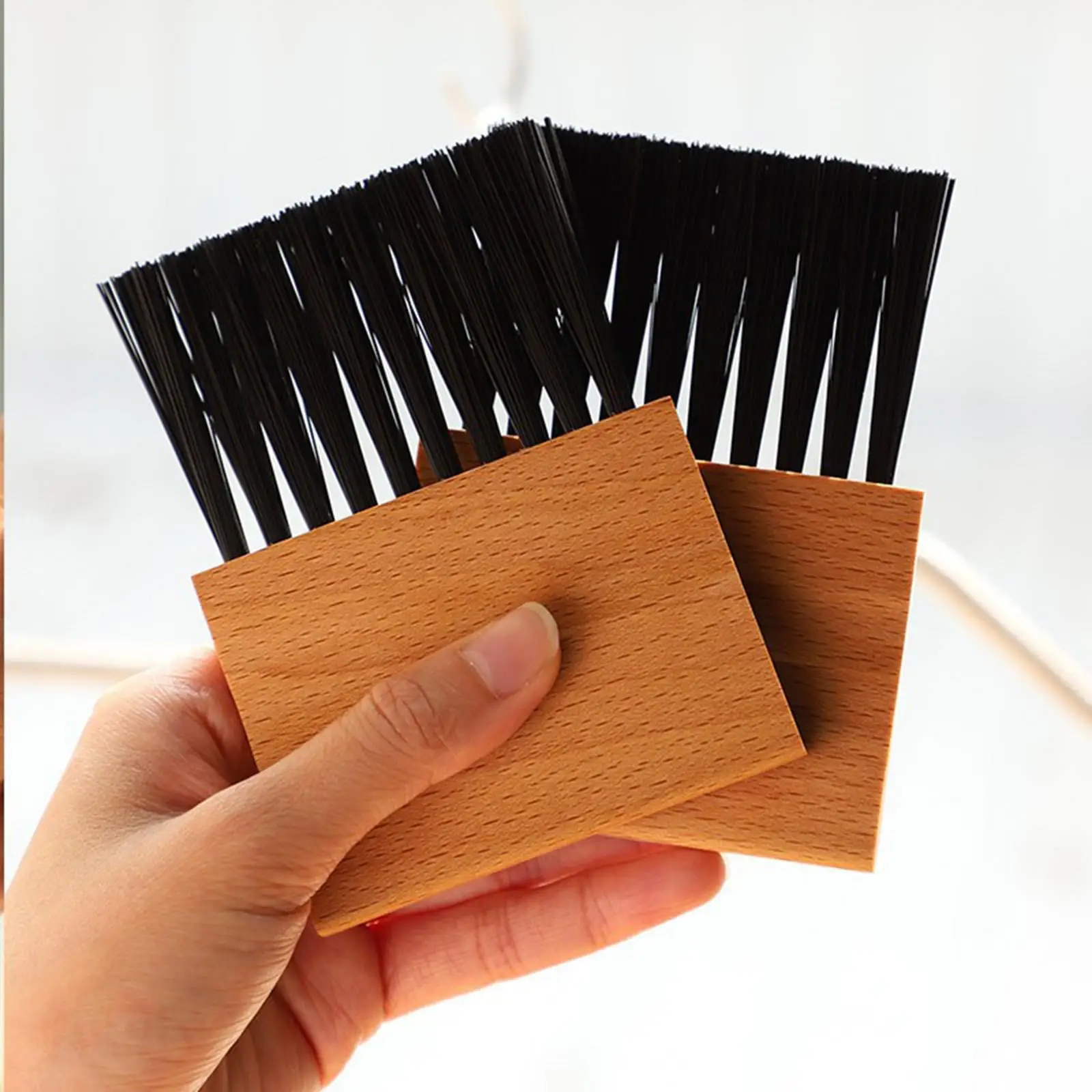 Baseball Brush Durable Portable Softball Referee Tool with Wood Handle for Umpire Equipment Gear