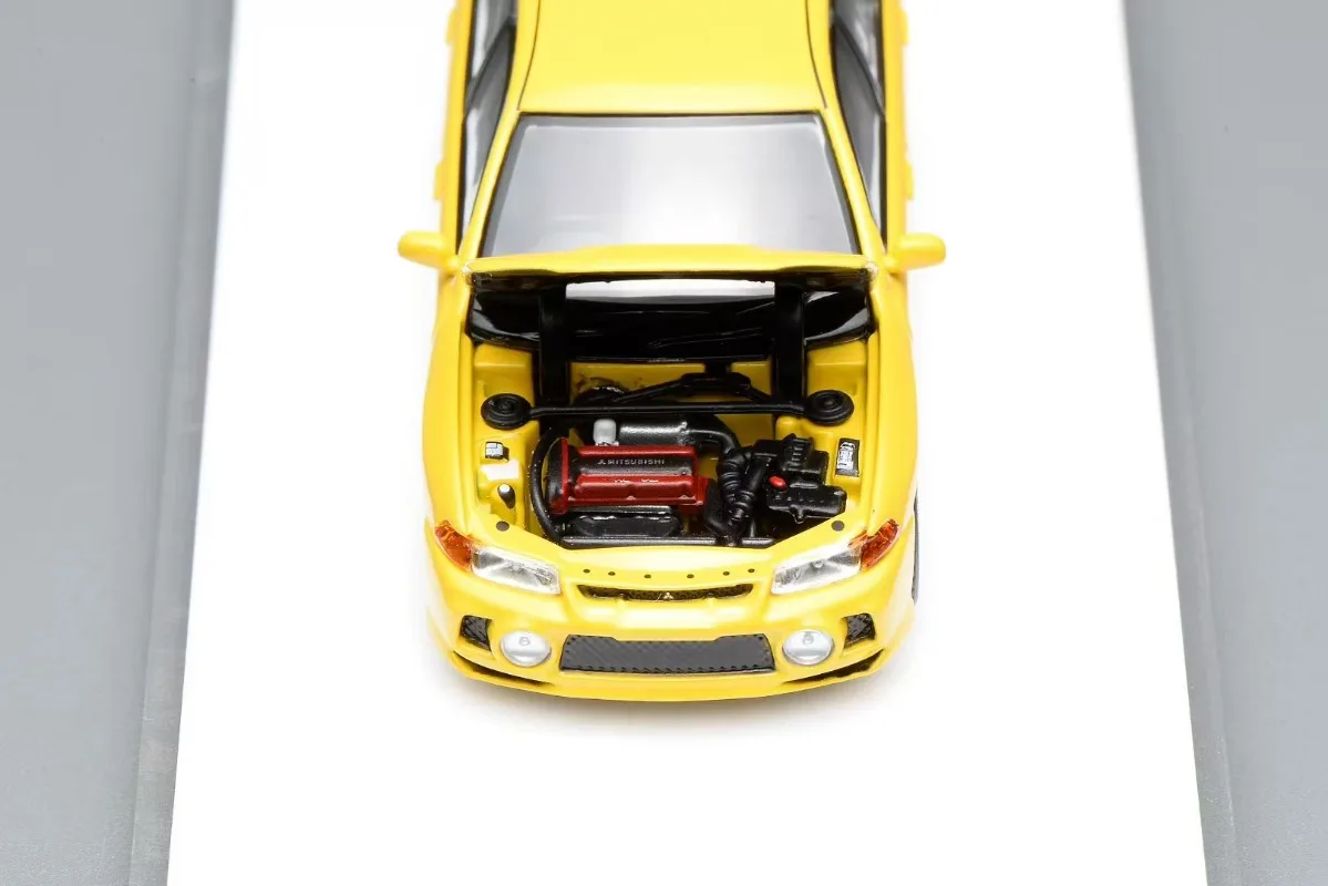 Mh diecast 1/64 escala mitsubishi lancer evo 4 liga modelo de carro mitsubishi jogar veículos brinquedos para meninos presente