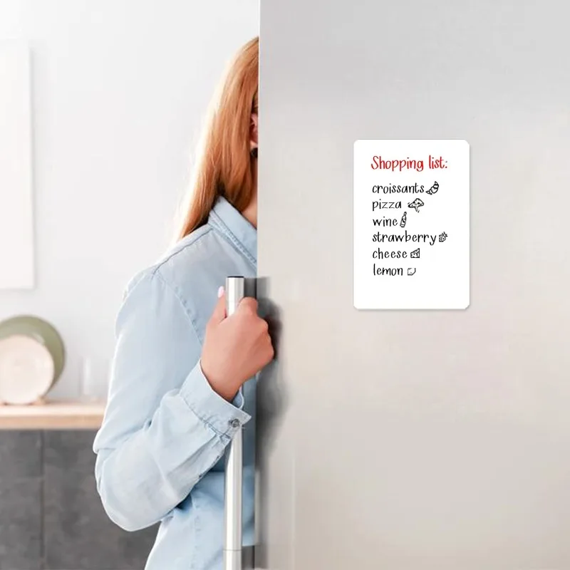 แม่เหล็กตู้เย็นไวท์บอร์ดแม่เหล็ก A3 A4 A5 DRY ERASE BOARD ตู้เย็น Erasable ยืดหยุ่น MARKER แผ่น KITCHEN Memo ร้านขายของชํา