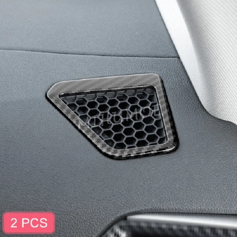 LHD Carbon Fiber Interior Dashboard Front Air Vent Cover Surrounds Trim For BMW 3-Series G20 Sedan G21 Wagon 2019 2020 2021 2022