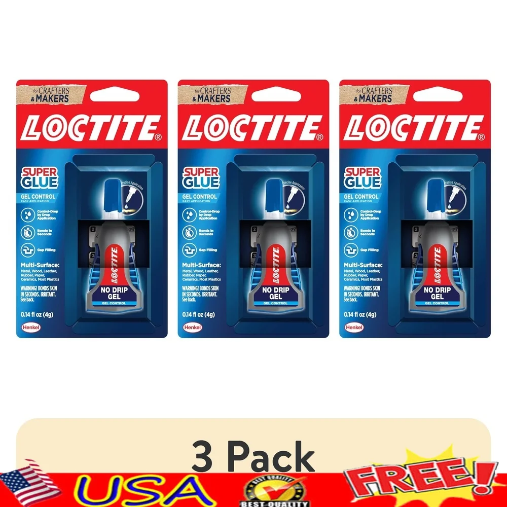 Confezione da 3 super colla gel controllo etnile cianoacrilato adesivo di precisione senza gocciolamento tenuta forte lavorazione multiuso ad asciugatura rapida