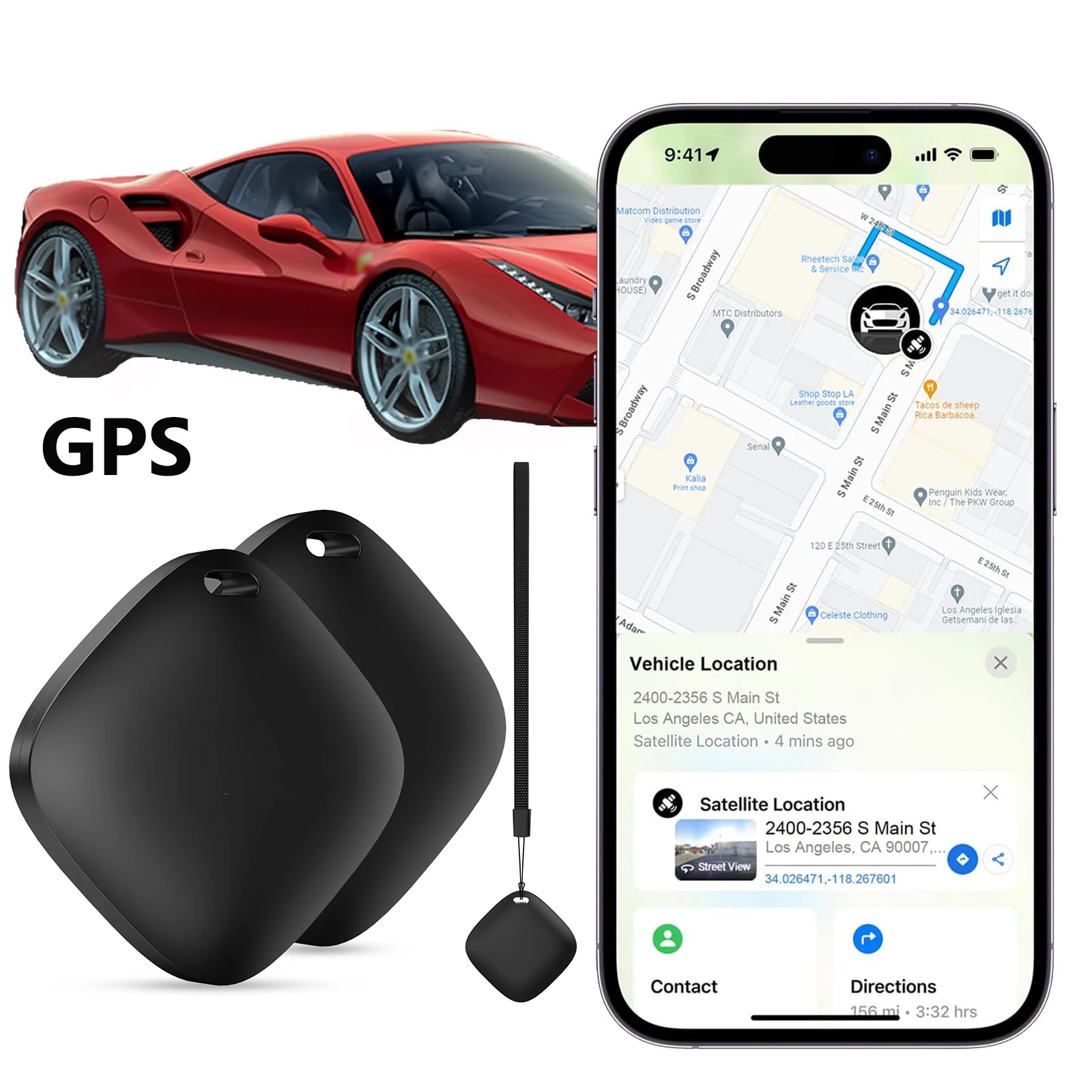 Bluetooth GPS-трекер для замены Air Tag через Apple Find My to Locate Bag Bottle Card Wallet Bike Keys Finder MFI Smart ITag