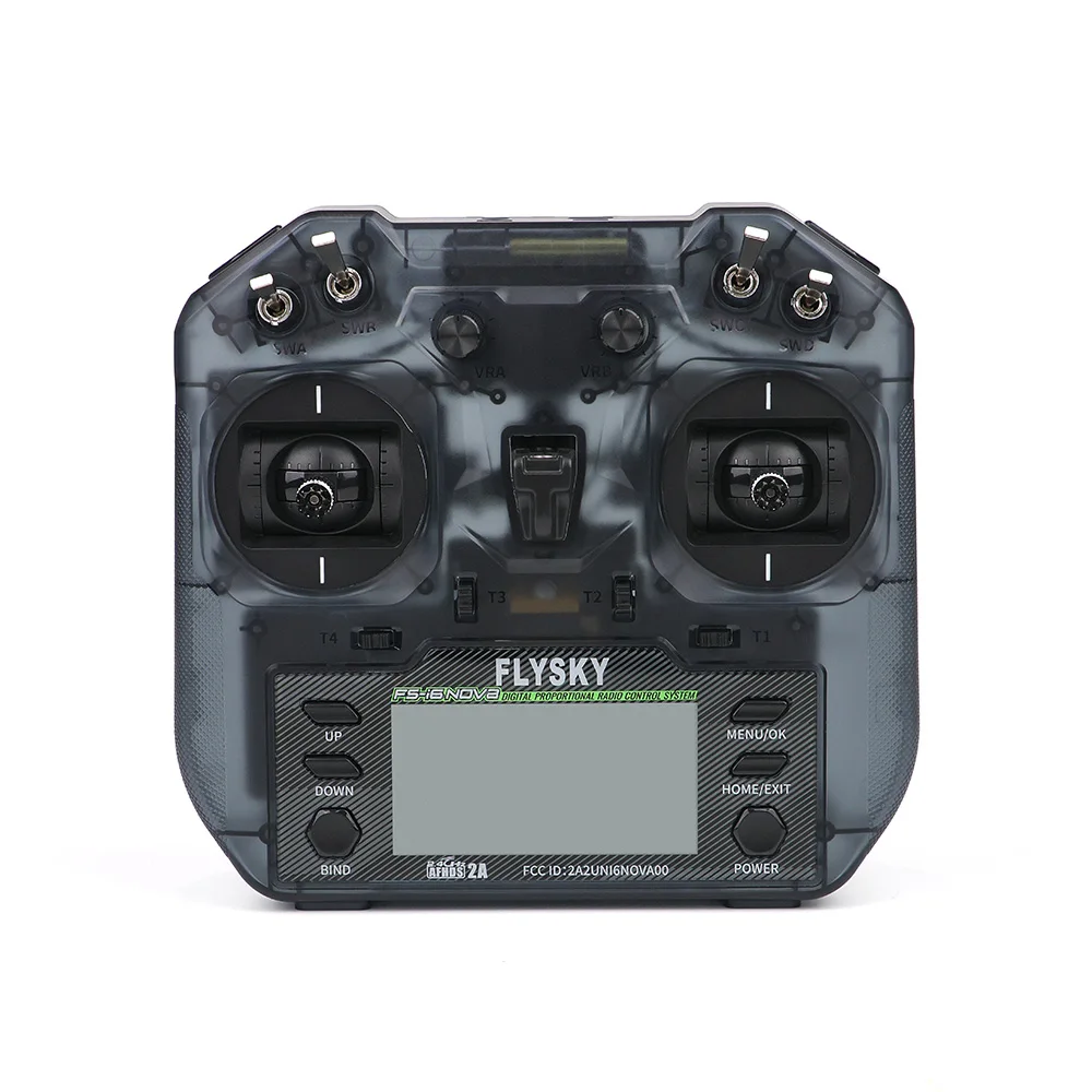 Flysky FS-i6NOVA 10CH RC Transmitter AFHDS 2A 2.4G Radio Controller, Semi-transparent Vacuum Grey