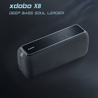 6600mAh 60W XDOBO X8 Portable Waterproof Speaker Bluetooth Compatible Subwoofer TWS Function Support TF/AUX Outdoor Camping