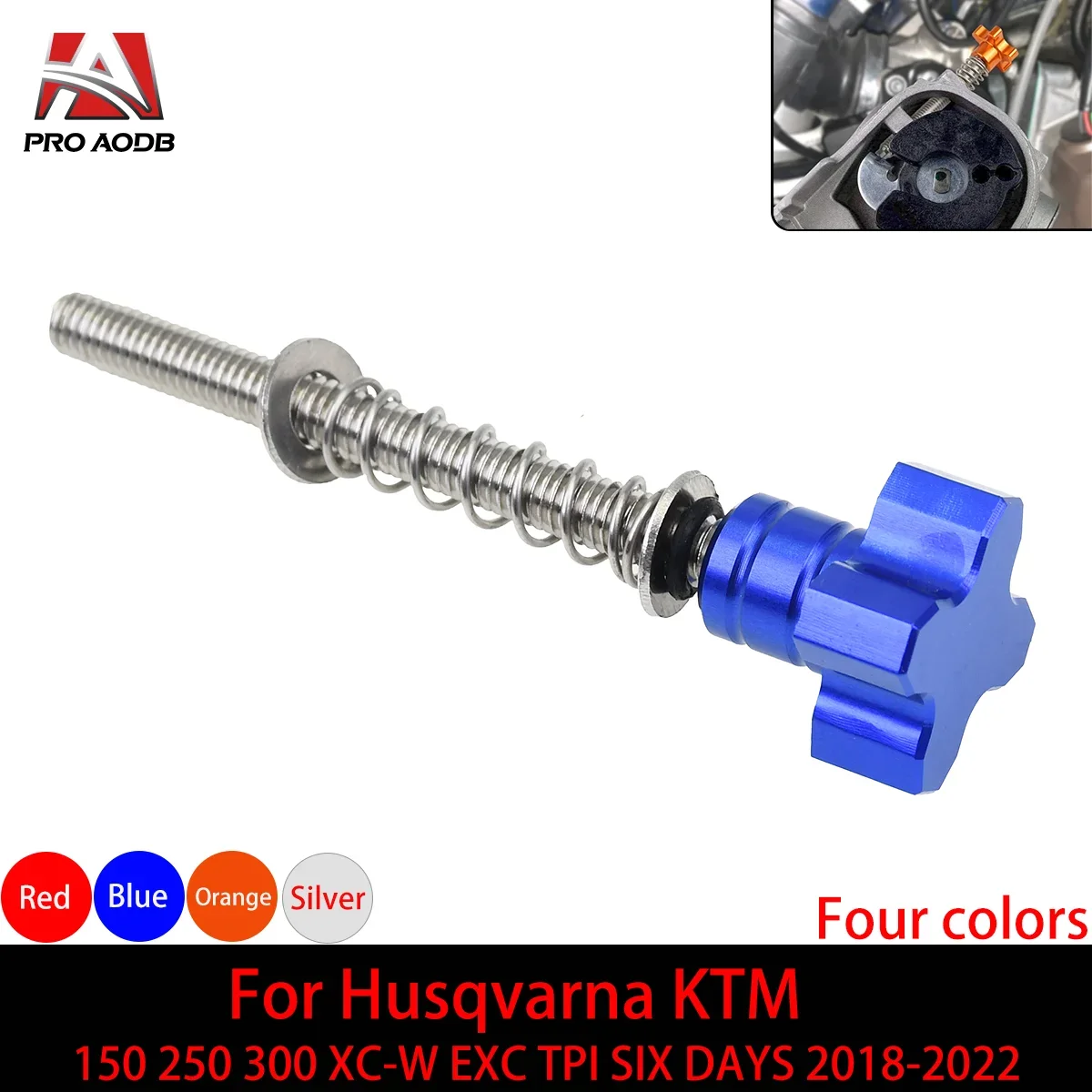 

Motocross Throttle Air Speed Idle Screw Bolt Adjuster For Husqvarna Gas Gas KTM 2018-2022 150 250 300 XC-W EXC TPI Model Parts