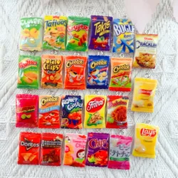 10pcs/pack Mini Snack Resin Charms Earring Keychain Necklace Pendant Jewlery Findings