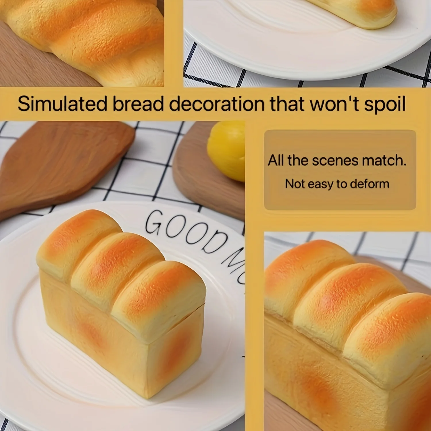 I bambini fingono di giocare con i giocattoli da cucina Ragazza Simulazione Pane morbido artificiale Giochi di cottura alimentare Decorazioni per la casa da gioco Giochi per bambini Giocano con i giocattoli Regalo