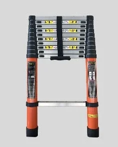 Single Sided Aluminum Telescopic Ladder Step Manufacturers Loft Retractable Foldable Aluminum Telescopic Ladder