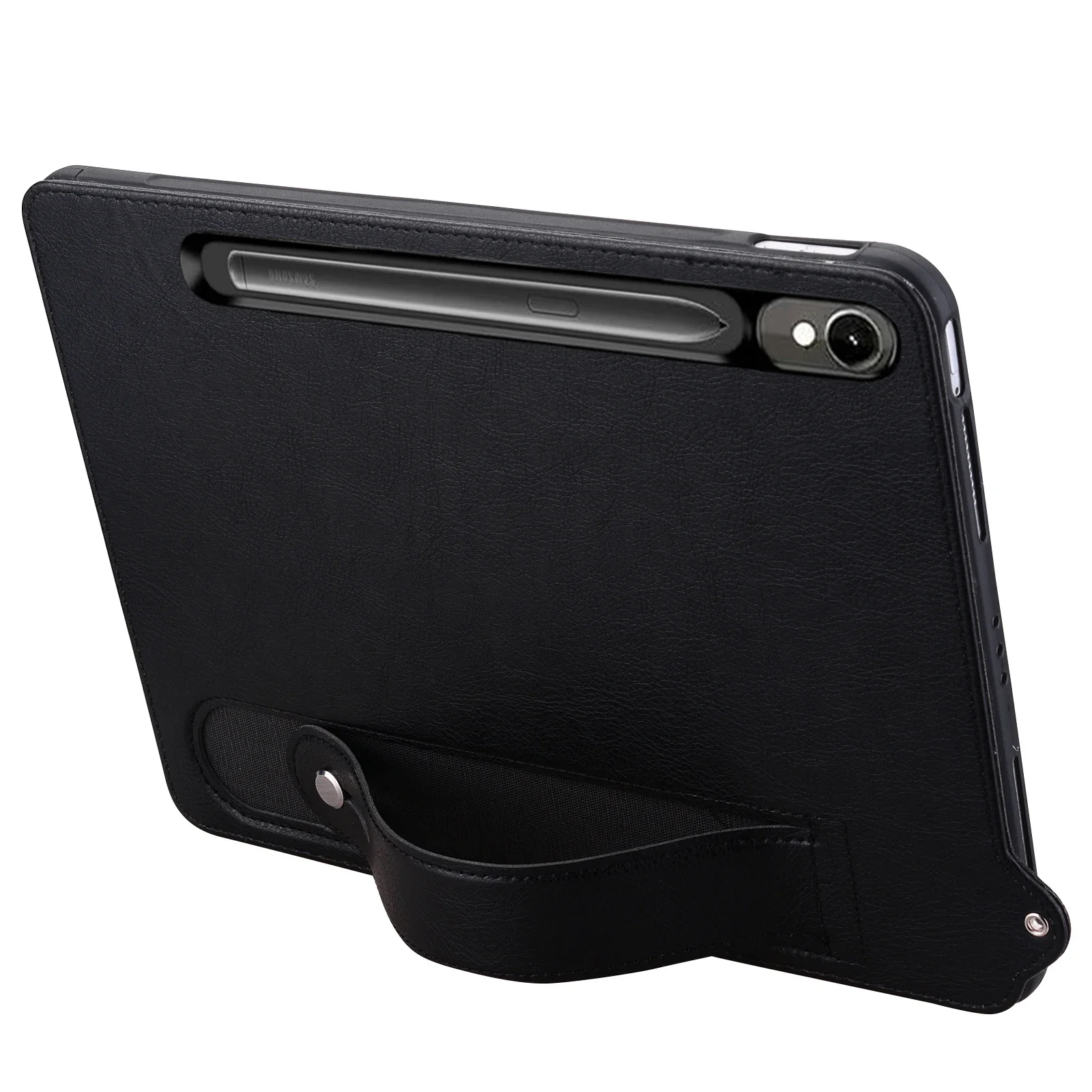 

For Samsung Galaxy Tab S10 FE 10.9 inch 2025 SM-X520 SM-X526B Case S7 S8 S9 11 inch Hand Strap PU Leather Soft Tablet Cover