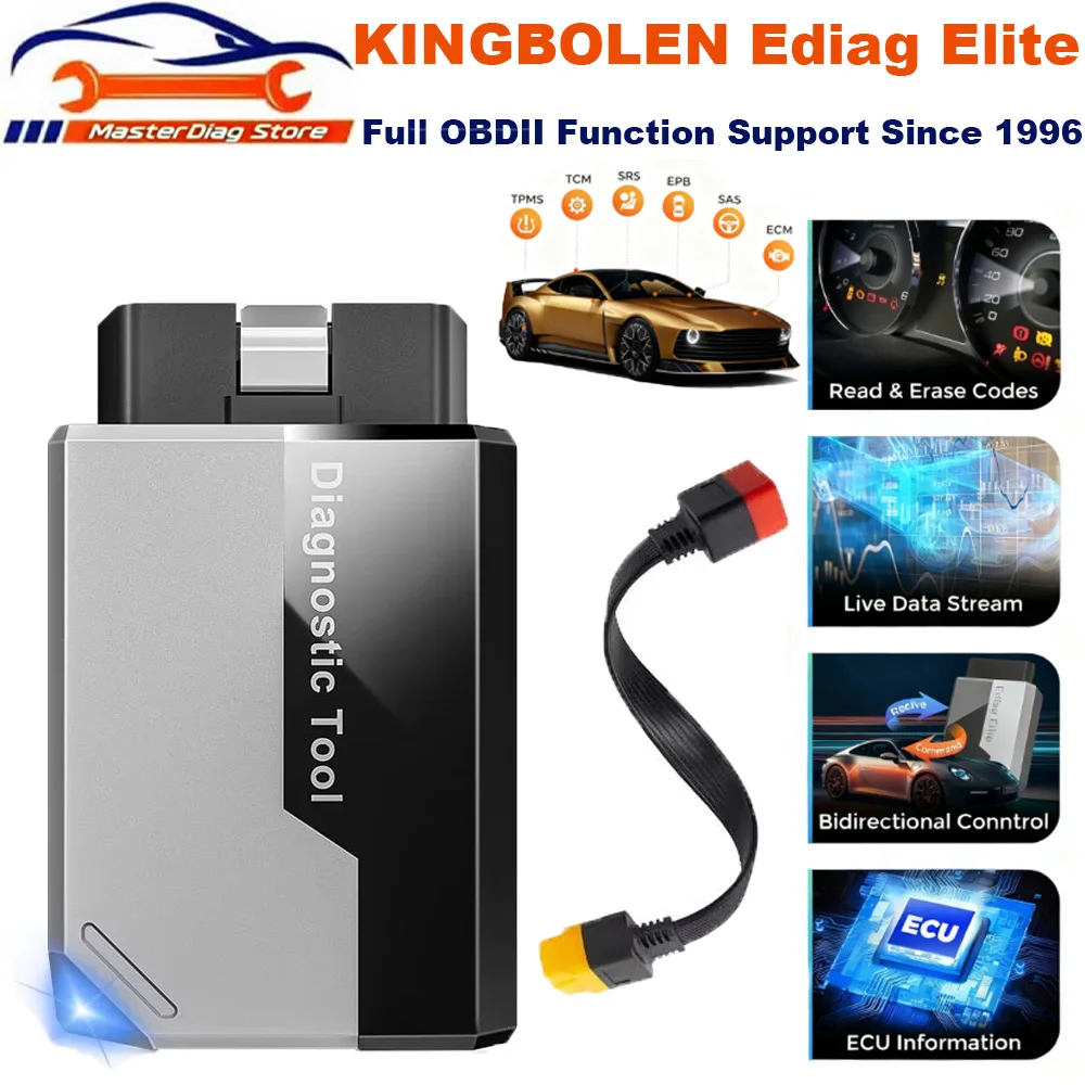 Lifetime Free Update KINGBOLEN EDIAG ELITE OBD2 Scanner All System Car Diagnostic HINKDIAG Car Diagnostic Scan Tool Code Reader
