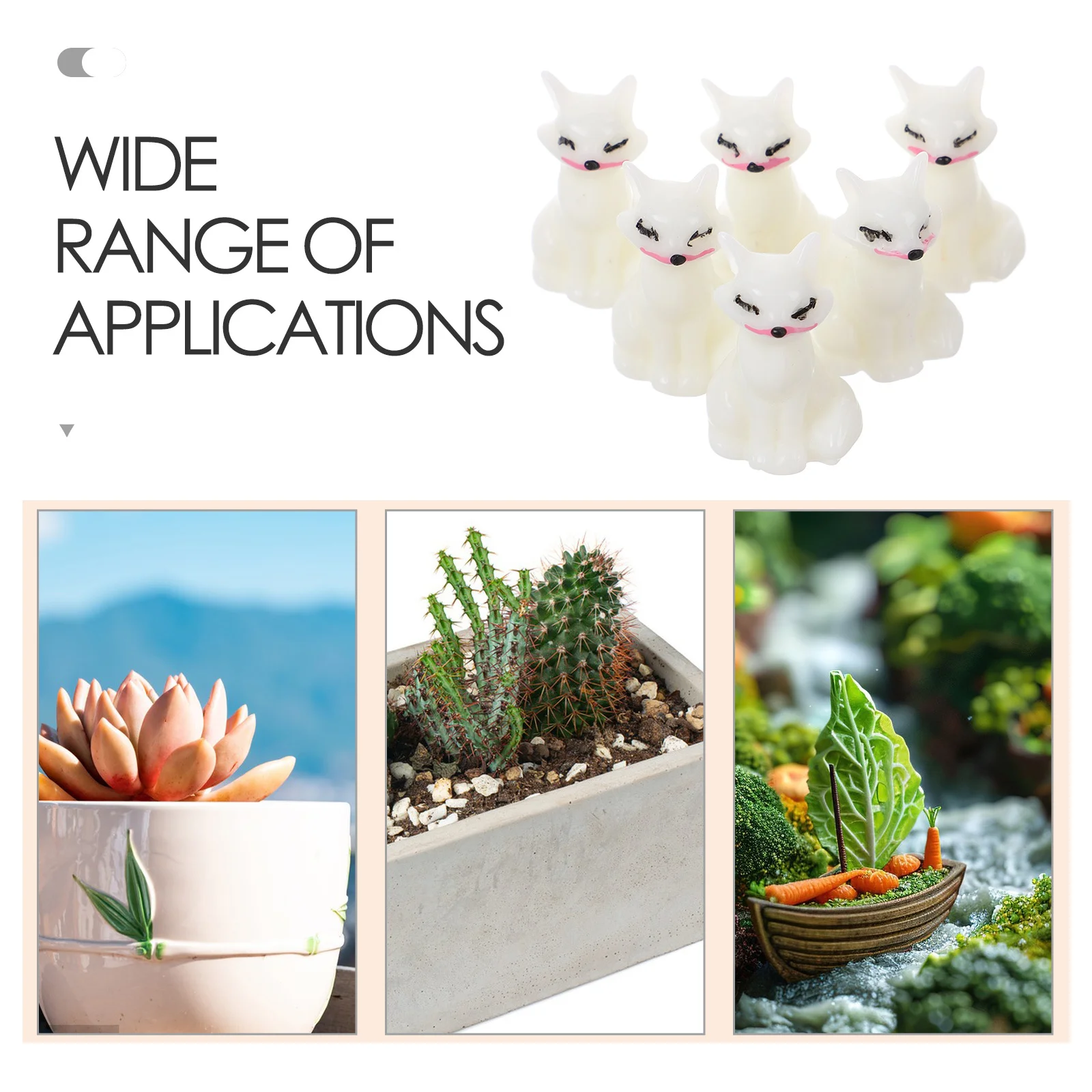 24 قطعة الثعلب المشهد الصغير ديكور مجموعة لطيف مصغرة سطح المكتب الحلي DIY بها بنفسك إكسسوارات الحديقة الراتنج الحيوان أرقام ديكور المنزل