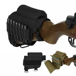 Airsoft Buttstock Cheek Rest Cartridge Pouch Paintball Shooting Hunting Bag Shell Holder