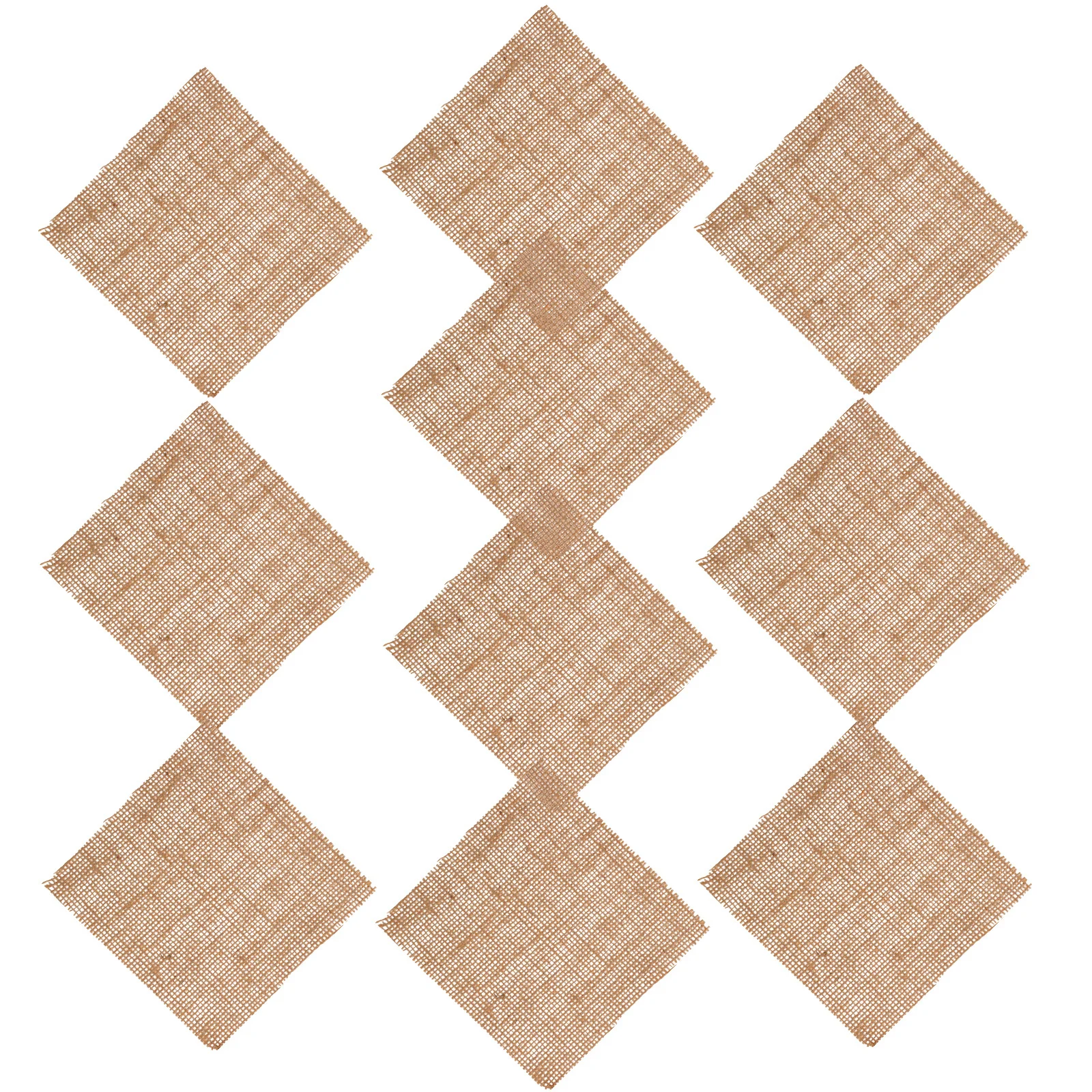 

10Pcs Photography Background Linen Mats Multipurpose Natural Texture Coasters Table Cushions Food Jewelry Vase Photo Props