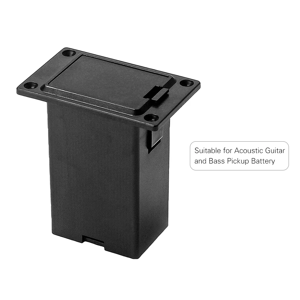 9V Battery Case Holder Box Compartment for Acoustic Guitar Bass Pickup