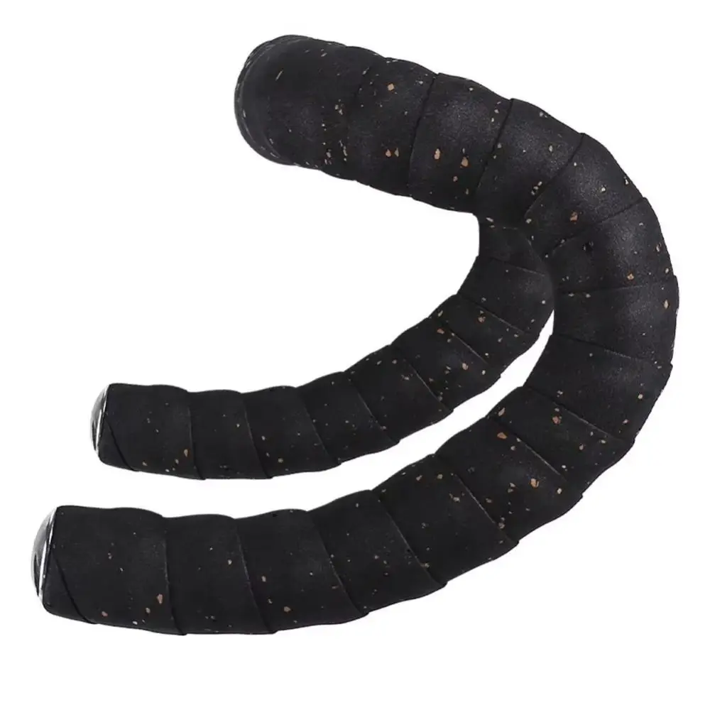 Due rotoli di struttura in legno Nastro manubrio ciclismo Grano di segatura Nastri manubrio antiscivolo Assorbimento del sudore Assorbimento degli urti