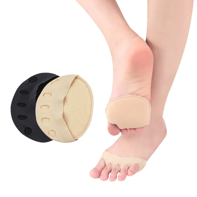 Cotton Forefoot Pads Women Soft High Heel Shoes Half Insole Pain Relief Feet Protective Cushion Toe Support Pads 1 Pair