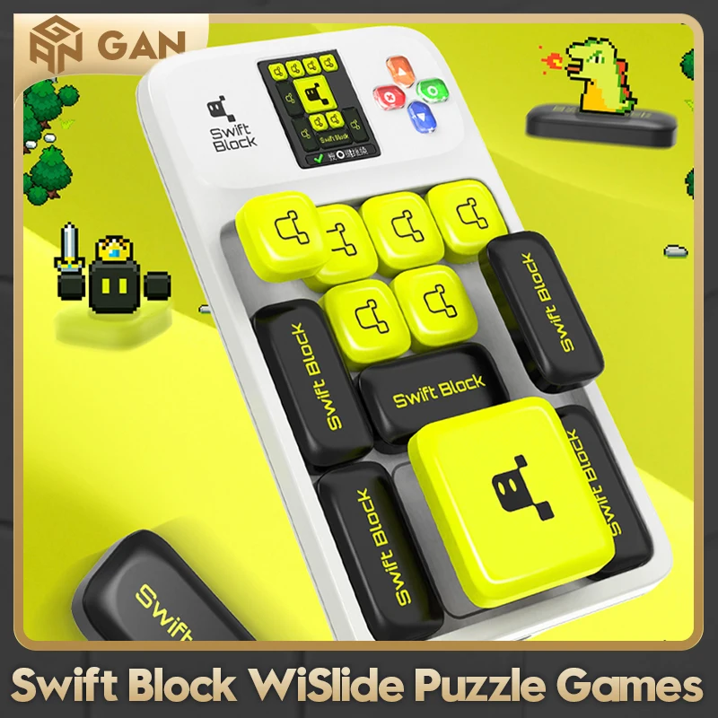 GAN Swift Block WiSlide Puzzle Games 1000+ Challenges Brain Teaser Game Online PK Sliding Smart Puzzle Magnetic Educational Toys