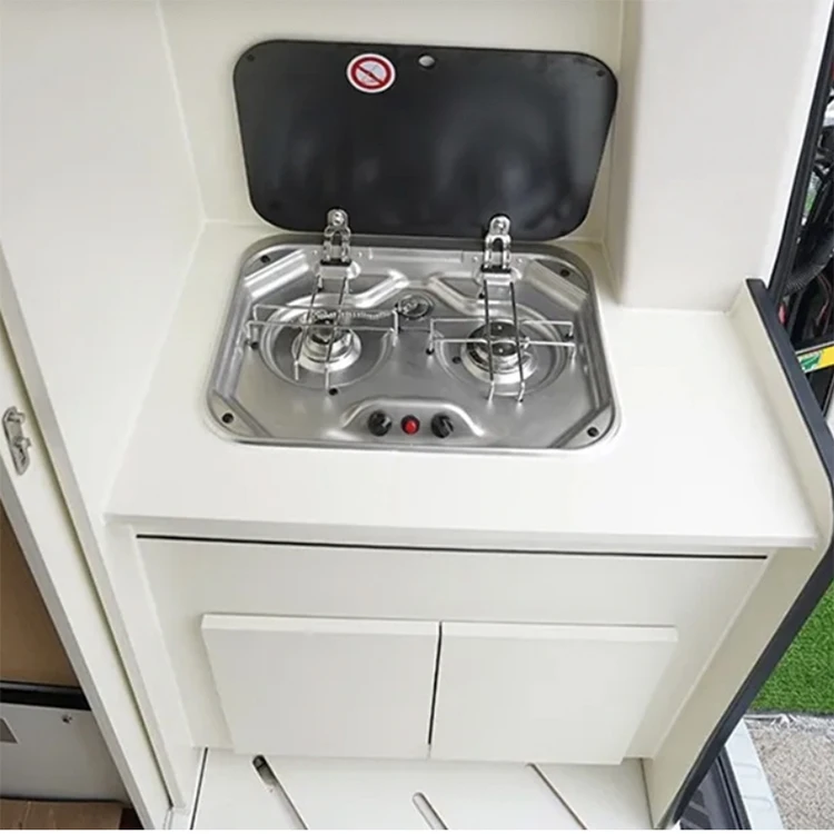 

Intelligent Library Motorhome Accessories Kitchen Parts 304 SUS Gas Stove With Double Burner Cooker For Caravan RV