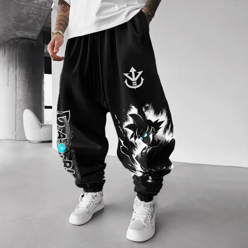 الرجال الخريف الشتاء Sweatpants انمي ياباني لعبة دراغون بول فريزا يطبع السراويل Harajuku Y2k بنطلون 100% سراويل ضيقة قطنية الملابس #3