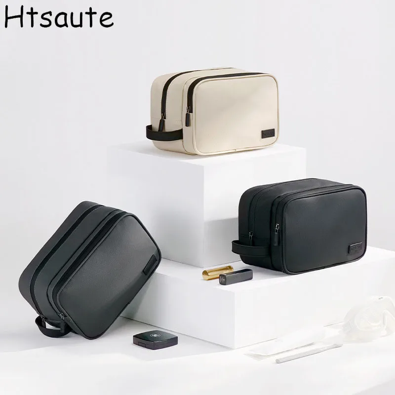 

Double Zipper Man Women Waterproof Makeup Bag Cosmetic Case Make Up Organizer Toiletry Bag Kits Storage Travel Wash Pouch