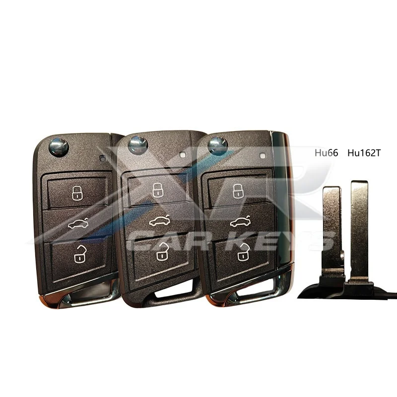 

HU66 HU162T Blade For VW Golf 5 Golf7 Sportsvan GTI MK7 For Skoda Octavia A7 For Sea Car Remote Key Shell Case