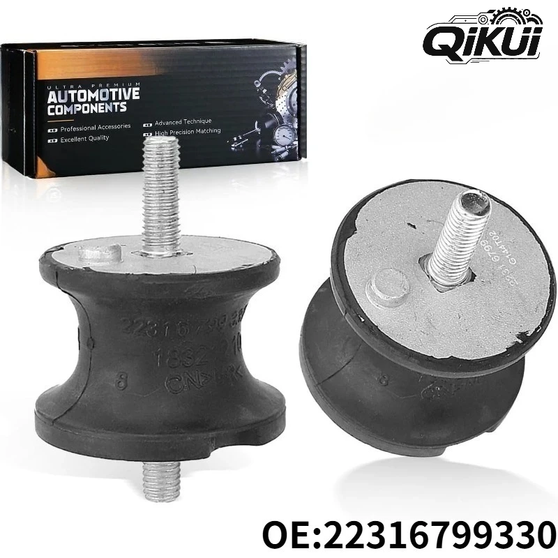QIKUI 22316799330 Transmission Mount For BMW320i 325i 328i 330i 335i - Left and Right Transmission Mount Kit Compatible