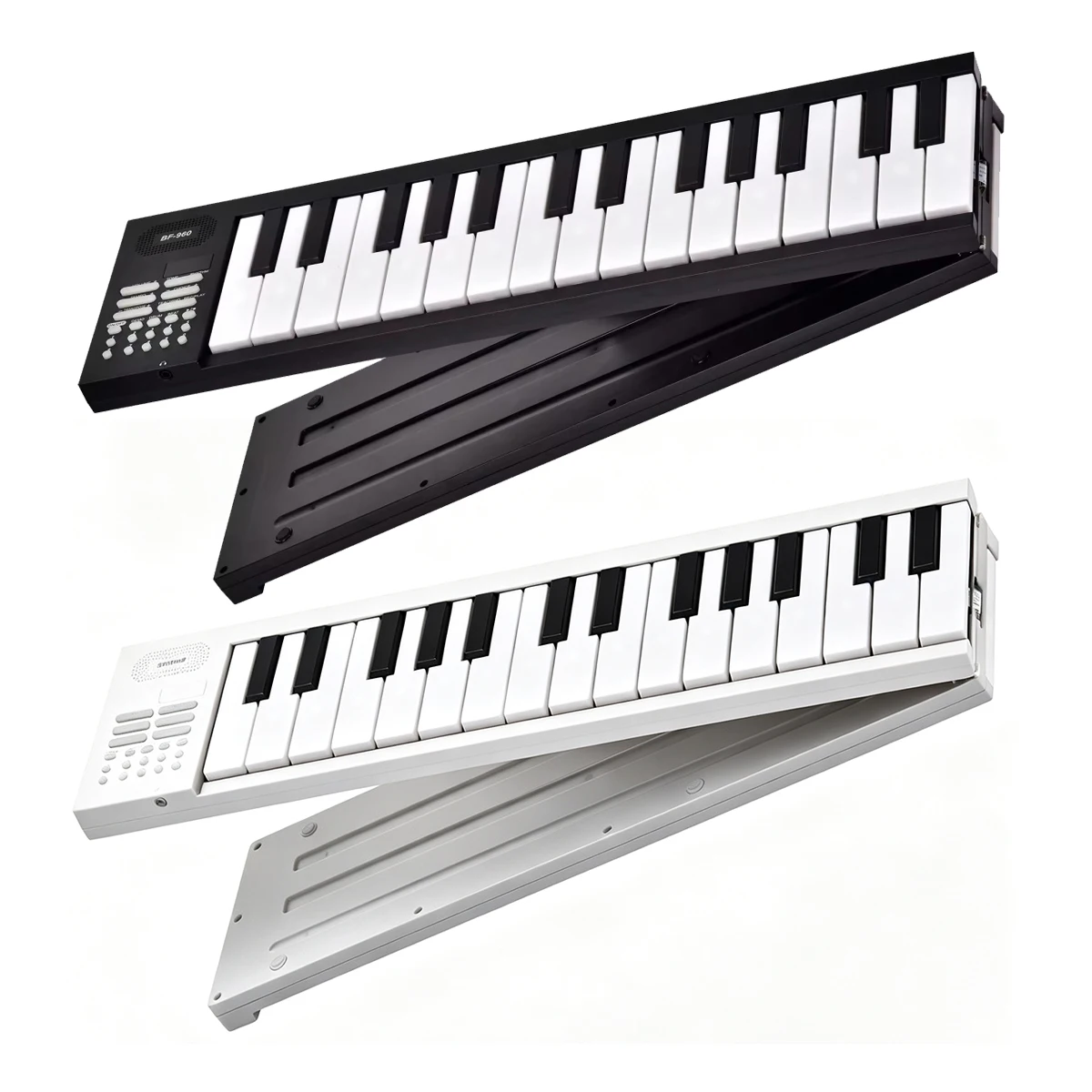Miwayer 61-Key Folding Piano – Compact Design, 3.7V Battery, Headphone Jack, 100 Rhythms, for Beginners & Travel